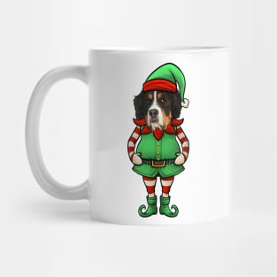 Bernese Mountain Dog Christmas Elf Mug